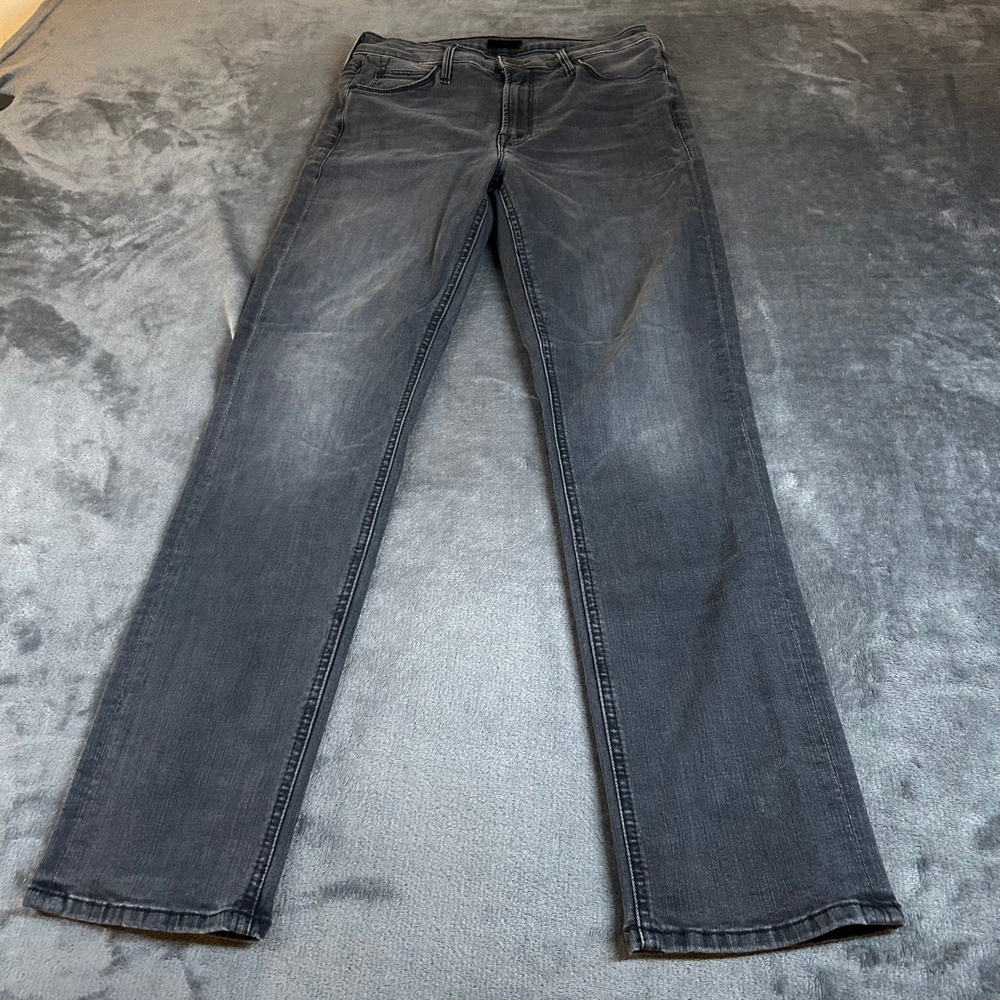 Mother Dazzler Ankle Mid Rise Jeans Gray Wash Denim Pants Stretch Womens 27